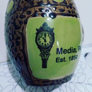 Always Azul Pottery Media, PA. Est 1850 Coffee Mug Brown Green Ceramic Textured